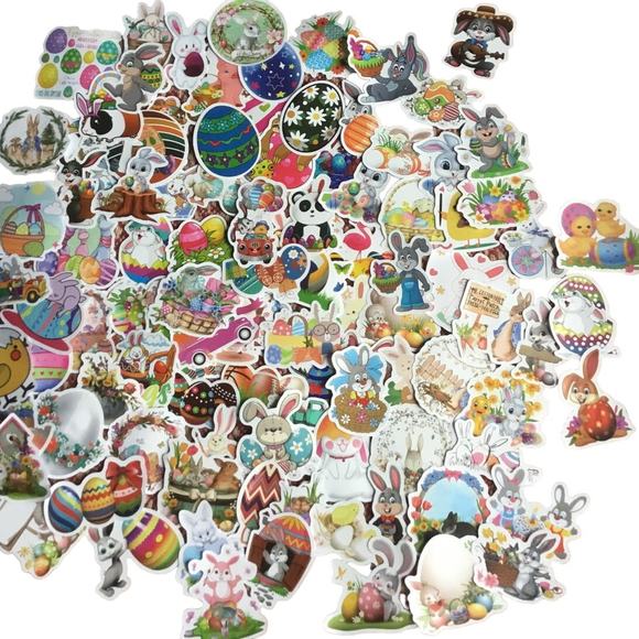 Easter Stickers Assorted lot of New 105 pcs - Picture 1 of 1